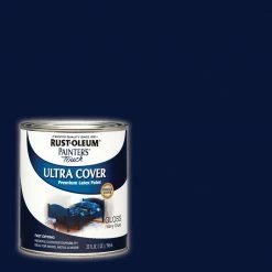 Rust-Oleum Painters Touch Ultra Cover Premium Latex Paint Navy Quart - 1922502 - Paint, Primer & Stain -Painting Sales Shop 029ea499ff0b6aee2aaa9999ad072276c18ef2e0 1922502 pto 32oz ultracover gloss navyblue