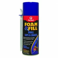 Red Devil Foam & Fill Small Gaps & Cracks Expanding Polyurethane Sealant, 12oz. - 0 913 - Adhesives Fillers
