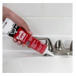 DAP Kwik Seal Kitchen & Bath Adhesive Caulk - White, 5.5 oz. - 7079818001 - Caulk & Sealants -Painting Sales Shop 095a72f5b0a660d42d844d1cabddb9a9e7c6a492 2442653 3