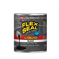 Flex Seal Liquid Flex Seal Black 32 oz Can LFSBLKR32 - Caulks Sealants
