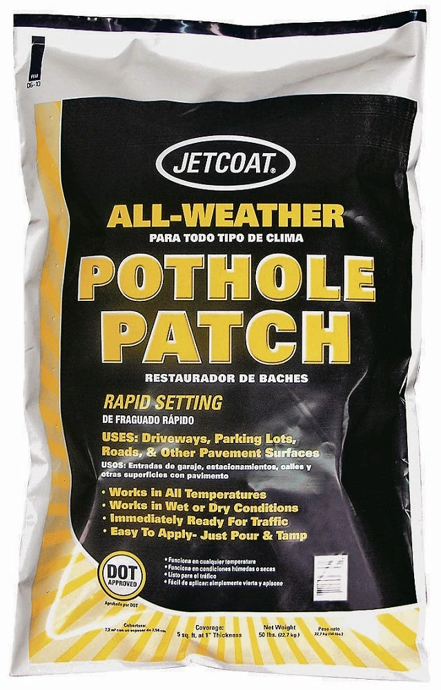 Jetcoat All-Weather Pothole Patch, 50 lb. Bag 23753 - Coatings 1 Jetcoat All-Weather Pothole Patch, 50 lb. Bag 23753 - Coatings