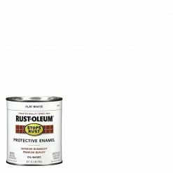 Rust-Oleum Stops Rust Protective Enamel Flat White Quart - 7790502 - Paint, Primer & Stain -Painting Sales Shop 1d3e3292d819365b831feb499c1686528df061fe 7790502 srt protectiveenamel swatch flatwhite