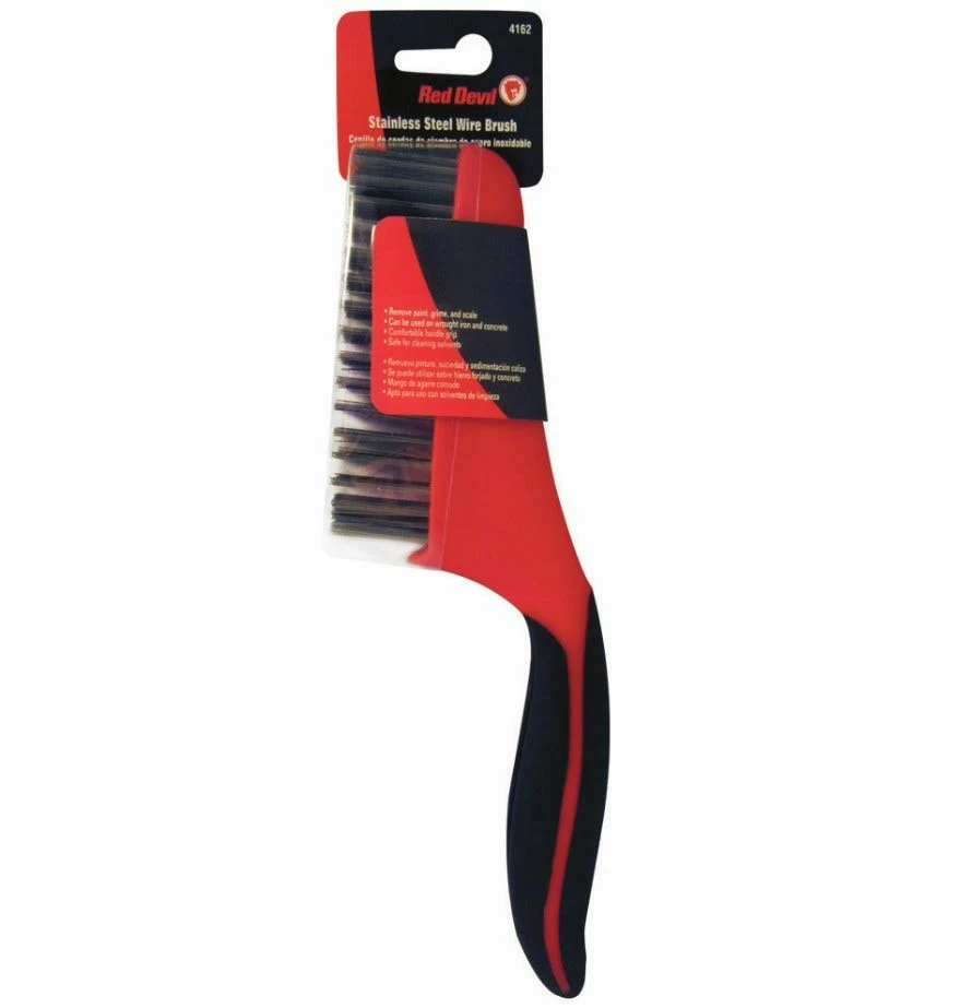 Red Devil 10" Stainless Steel Wire Brush - 4162 - Caulk & Sealants 1 Red Devil 10" Stainless Steel Wire Brush - 4162 - Caulk & Sealants