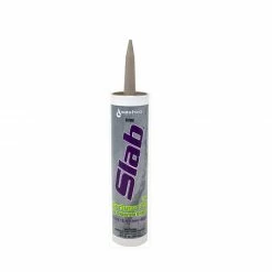 Slab 10.5oz. Gray Sanded Paintable Latex Caulk - SA16010 - Adhesives Fillers
