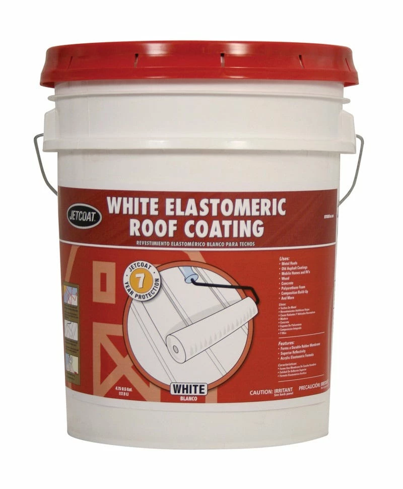 Jetcoat White Elastomeric Roof Coating 5 Gallon -66495 - Coatings 2 Jetcoat White Elastomeric Roof Coating 5 Gallon -66495 - Coatings - Image 2