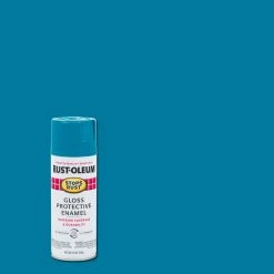 Rust-Oleum Stops Rust Protective Enamel Lagoon Gloss Spray - 277239 - Spray Paint -Painting Sales Shop 2d9ea67638397145f80b0d9b86b070509fd589e8 277239 srt 12oz protectiveenamel swatch gloss lagoon