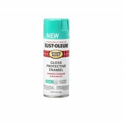 Rust-Oleum Stops Rust Spray Paint Stops Rust GlossDeep Mint Spray 347027