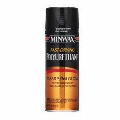Minwax Polyurethane Clear Semi-Gloss Aerosol - 33055 - Paint, Primer & Stain