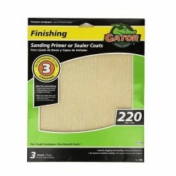 Gator Ali Industries EZ123 9 Inch x 11 Inch 220 Grit Sand Sheet 3 Pack - 7266 - Sandpaper -Painting Sales Shop 331095d69634adf4f28c161da32b3f9a9aa5a7fc 1 27 181