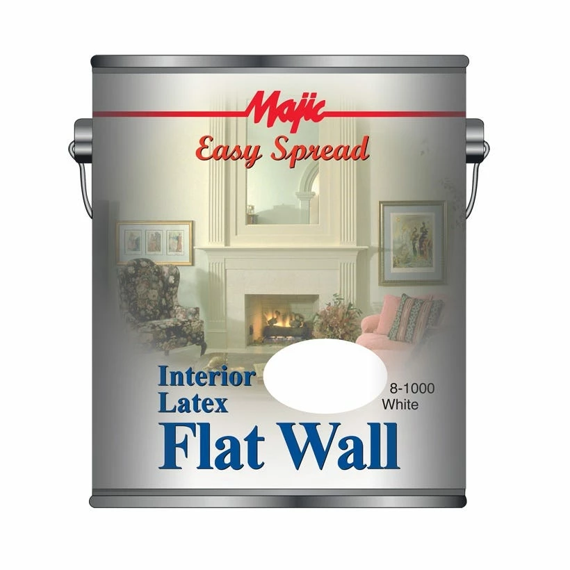 Majic Easy Spread Interior Latex Flat Wall Paint White Gallon - 8-1000-1 - Interior Paint 1 Majic Easy Spread Interior Latex Flat Wall Paint White Gallon - 8-1000-1 - Interior Paint