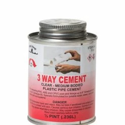 Black Swan 1/2 pt 3 Way Cement Clear Medium Bodied - 07110 - Painting