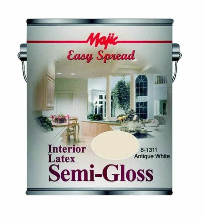 Majic Easy Spread Interior Latex Semi-Gloss Wall Paint Antique White Gallon - 8-1311-1 - Interior Paint 1 Majic Easy Spread Interior Latex Semi-Gloss Wall Paint Antique White Gallon - 8-1311-1 - Interior Paint