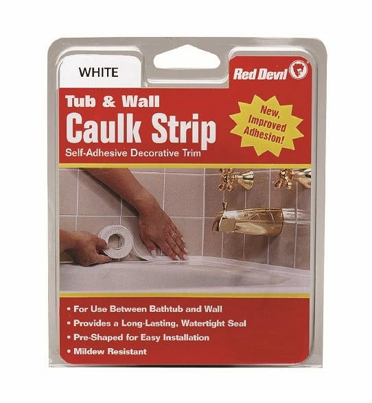 Red Devil 7/8 X 11 Tub & Wall Caulk Strip - 0150 - Caulk & Sealants 1 Red Devil 7/8 X 11 Tub & Wall Caulk Strip - 0150 - Caulk & Sealants