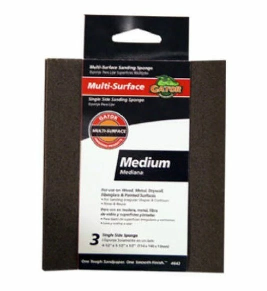 Gator Ali Industries 4-1/2 Inch 120 Grit Sanding Pad 3 Pack - 4642 - Sandpaper 1 Gator Ali Industries 4-1/2 Inch 120 Grit Sanding Pad 3 Pack - 4642 - Sandpaper
