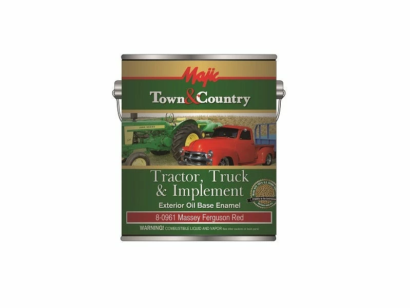 Majic Town and Country Tractor Truck and Implement Oil Base Enamel M F Red Gallon - 8-0961-1 - Auto & Equipment Paint 1 Majic Town and Country Tractor Truck and Implement Oil Base Enamel M F Red Gallon - 8-0961-1 - Auto & Equipment Paint