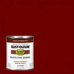 Rust-Oleum Stops Rust Protective Enamel Gloss Sunrise Red Quart - 7762502 - Paint, Primer & Stain -Painting Sales Shop 6586e3667862484d7edbc8ae86de615f15e345f3 7762502 0306 srt 32oz protectiveenamel gloss sunrisered