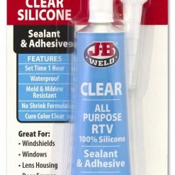 J.B. Weld J-B Weld Clear All-Purpose RTV Silicone Sealant and Adhesive, 3 oz. - 31310 - Adhesives