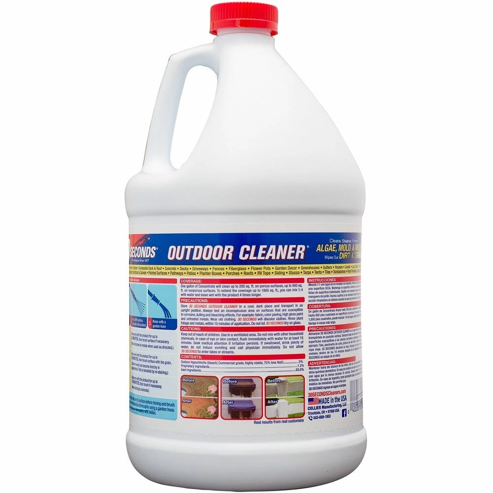 30 Seconds Cleaners 30 Seconds Outdoor Cleaner, 1 Gallon - 1G30S - Outdoor Cleaning 2 30 Seconds Cleaners 30 Seconds Outdoor Cleaner, 1 Gallon - 1G30S - Outdoor Cleaning - Image 2