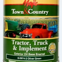 Majic Tractor Truck & Implement Exterior Oil Base Enamel Paint Oliver Green - 8-0974-2 - Auto & Equipment Paint