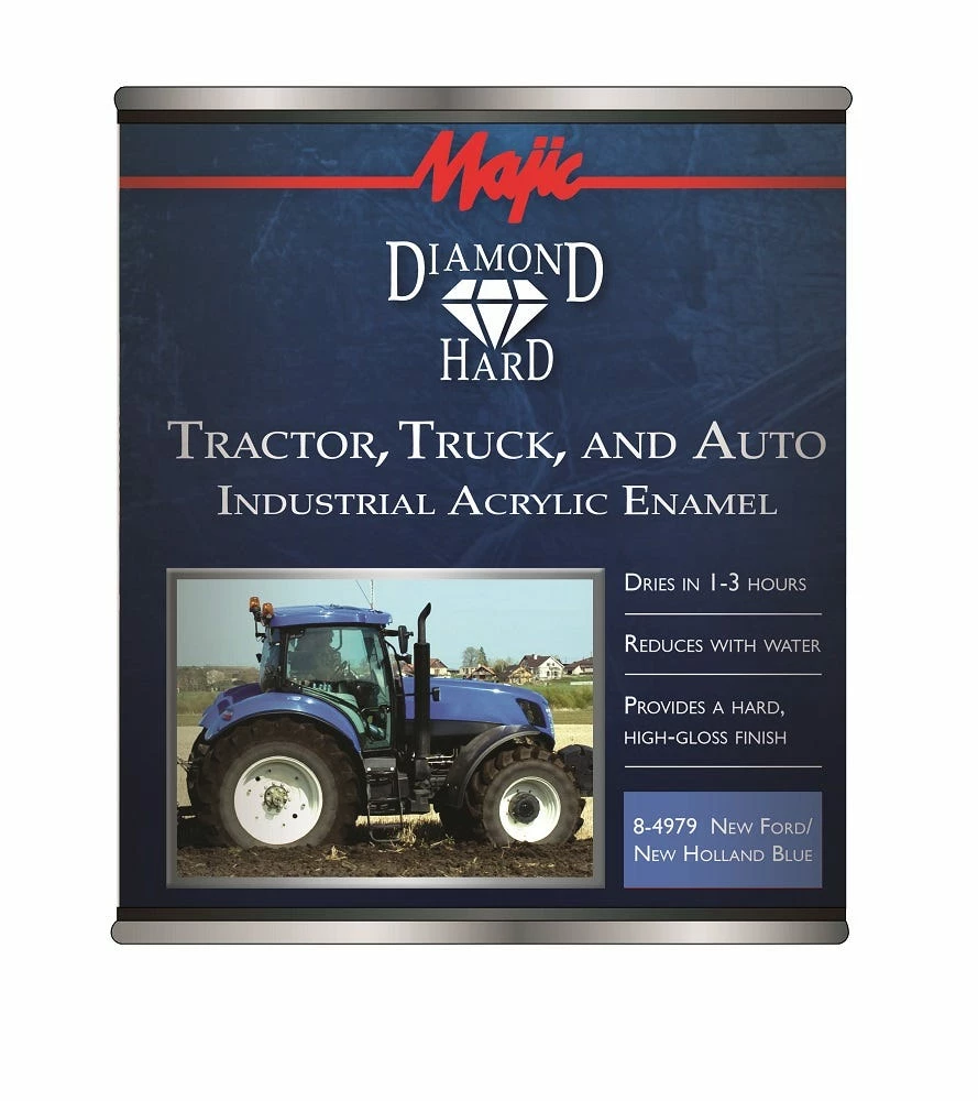 Majic Diamond Hard Tractor Truck & Auto Acrylic Enamel New Ford/New Holland Blue Quart - 8-4979-2 - Auto & Equipment Paint 1 Majic Diamond Hard Tractor Truck & Auto Acrylic Enamel New Ford/New Holland Blue Quart - 8-4979-2 - Auto & Equipment Paint