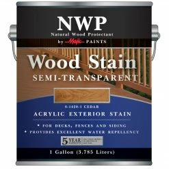 Majic NWP Acrylic Exterior Semi-Transparent Wood Stain Cedar Gallon - 8-1420-1 - Stains
