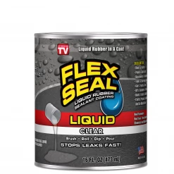 Flex Seal Liquid Flex Seal Clear 16 oz Can LFSCLRR16 - Caulks Sealants