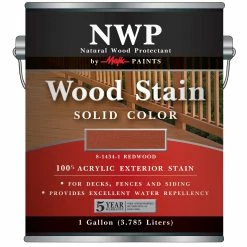 Majic NWP 100% Acrylic Exterior Solid Color Wood Stain Redwood Gallon - 8-1434-1 - Stains