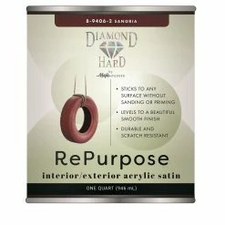 Majic Diamond Hard Repurpose Acrylic Satin Enamel Sangria Quart - 8-9406-2 - Coatings