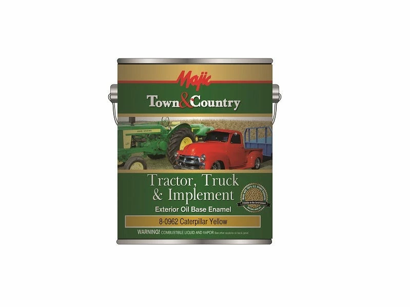 Majic Town and Country Tractor Truck and Implement Oil Base Enamel Caterpillar Yellow Gallon - 8-0962-1 - Auto & Equipment Paint 1 Majic Town and Country Tractor Truck and Implement Oil Base Enamel Caterpillar Yellow Gallon - 8-0962-1 - Auto & Equipment Paint