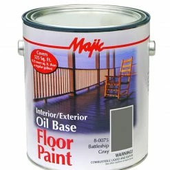 Majic Paint Interior/Exterior Floor Battleship Gray - 8-0075-1 - Exterior Paint -Painting Sales Shop 7a3f3d98bf2cf3adf23c9753daed821f13f4a339 049213780