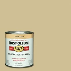 Rust-Oleum Stops Rust Protective Enamel Gloss Sand Quart - 7771502 - Paint, Primer & Stain -Painting Sales Shop 7babea348a4159770f0bd23a86248f1c09c67f74 7771502 srt 32oz protectiveenamel gloss sand
