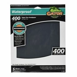 Gator Ali Industries 9 Inch x 11 Inch 400 Grit Super Fine Waterproof Sandpaper 5 Pack - 4472 -Painting Sales Shop 80f15770286d42aa4860e953b551e7160e966c23 1 27 222
