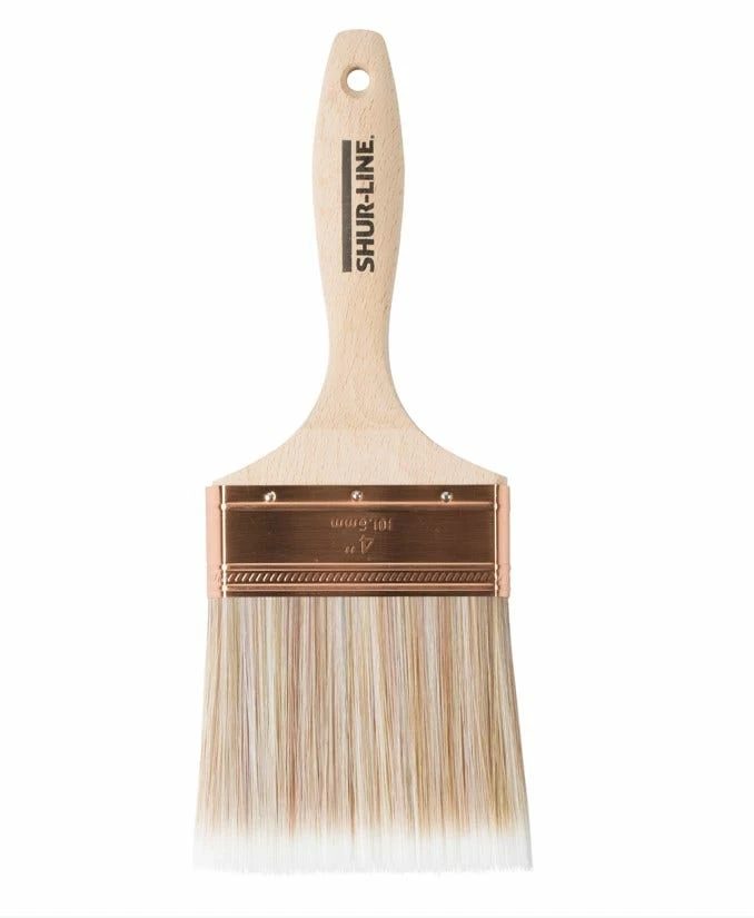 Shur-Line Paint Brush Flat Varnish Poly/Nylon 4 Inch - 70001FV40 - Brushes 2 Shur-Line Paint Brush Flat Varnish Poly/Nylon 4 Inch - 70001FV40 - Brushes - Image 2