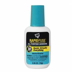 DAP RapidFuse All-Purpose Adhesive with Brush Applicator - Clear, 16 G - 7079800173 - Caulks Sealants