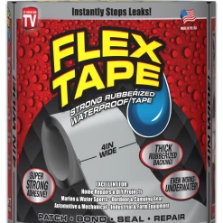 Flex Seal Flex Tape 4" Gray TFSGRYR0405 - Caulks Sealants