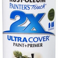 Rust-Oleum Painter's Touch 2 x Ultra Cover Paint and Primer Flat Black Spray - 249127 - Spray Paint