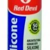 Caulk Clear 100% Silicone Red Devil - 826 - Adhesives Fillers