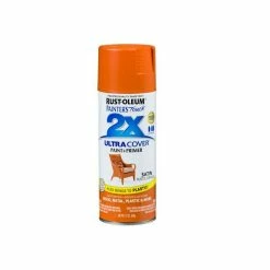 Rust-Oleum Ultra Cover 2X Spray Paint Satin Rustic Orange Spray 314753
