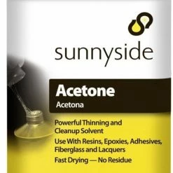 Sunnyside Acetone 1 Quart - 84032 - Paint Thinners & Solvents