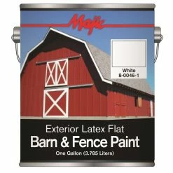 Majic Latex Flat Barn & Fence Paint White Gallon - 8-0046-1 - Exterior Paint -Painting Sales Shop 95204be891f3ad11b90033056a71bb70d12c77dc 49210741 49210741 image 49210741