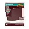 Gator Ali Industries 9 Inch x 11 Inch 600 Grit Ultra Fine Waterproof Sandpaper 5 Pack - 4471
