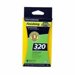 Gator Ali Industries EZ123 3 Inch x 5 Inch x 1 Inch 320 Grit Jumbo Sand Sponge - 7303 - Sandpaper