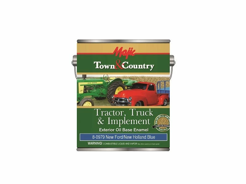 Majic Town & Country Tractor Truck & Implement Oil Base Enamel New Ford/NH Blue Gallon - 8-0979-1 - Auto & Equipment Paint 2 Majic Town & Country Tractor Truck & Implement Oil Base Enamel New Ford/NH Blue Gallon - 8-0979-1 - Auto & Equipment Paint - Image 2