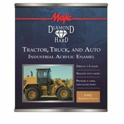 Majic Diamond Hard Tractor Truck and Auto Acrylic Enamel Equipment Yellow Quart - 8-4962-2 - Auto & Equipment Paint