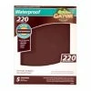 Gator Ali Industries 9 Inch x 11 Inch 220 Grit Very Fine Waterproof Sandpaper 5 Pack - 4474