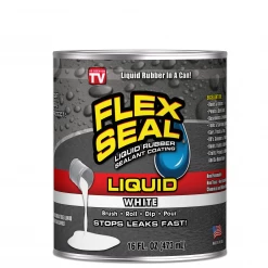 Flex Seal Liquid Flex Seal White 16 oz Can LFSWHTR16 - Caulks Sealants