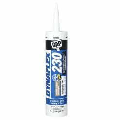 DAP Dynaflex 230 Premium Elastomeric Sealant - White, 10.1 oz. - 7079818275 - Caulk & Sealants
