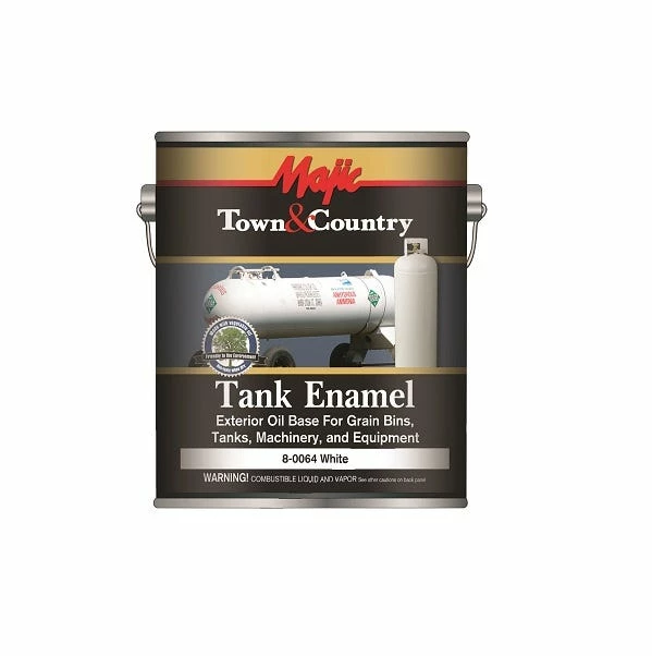 Majic Town & Country Oil Base Tank Enamel White Gallon - 8-0064-1 - Exterior Paint 2 Majic Town & Country Oil Base Tank Enamel White Gallon - 8-0064-1 - Exterior Paint - Image 2