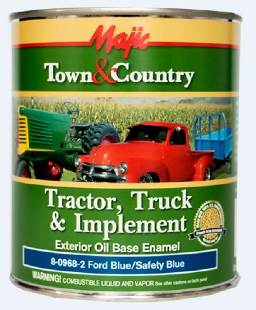 Majic Tractor Truck & Implement Exterior Oil Based Enamel Paint Ford Blue/Safety Blue - 8-0968-2 - Auto & Equipment Paint 2 Majic Tractor Truck & Implement Exterior Oil Based Enamel Paint Ford Blue/Safety Blue - 8-0968-2 - Auto & Equipment Paint - Image 2