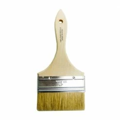 Shur-Line Paint Brush 4 Inch Wide 3/8 Inch Thick Chip Wood Handle - 50018 - Brushes